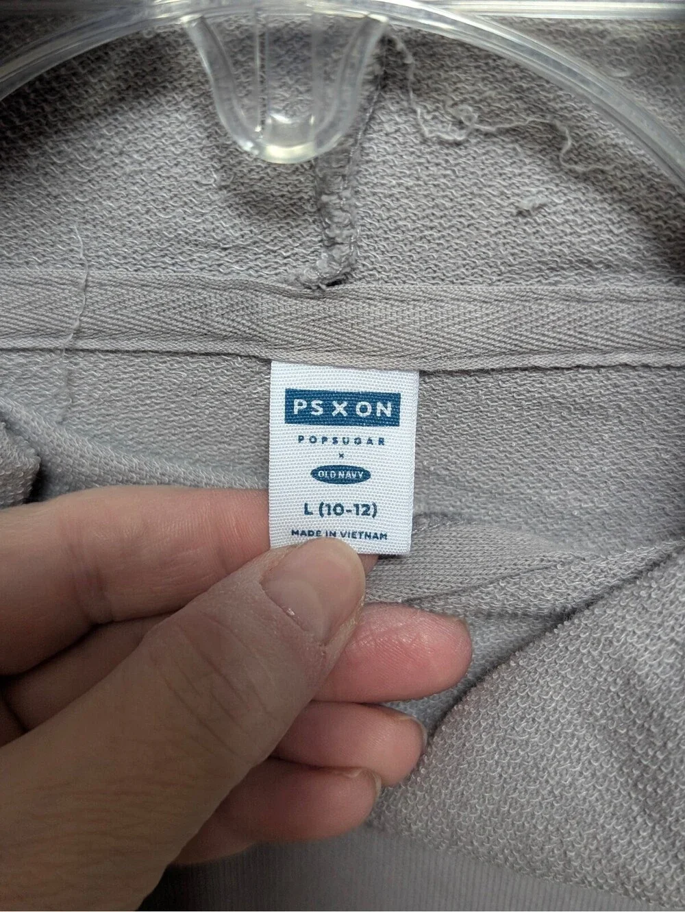 PSXON by POPSUGAR Old Navy Girls' Gray Hoodie Sweatshirt Size L (10-12)